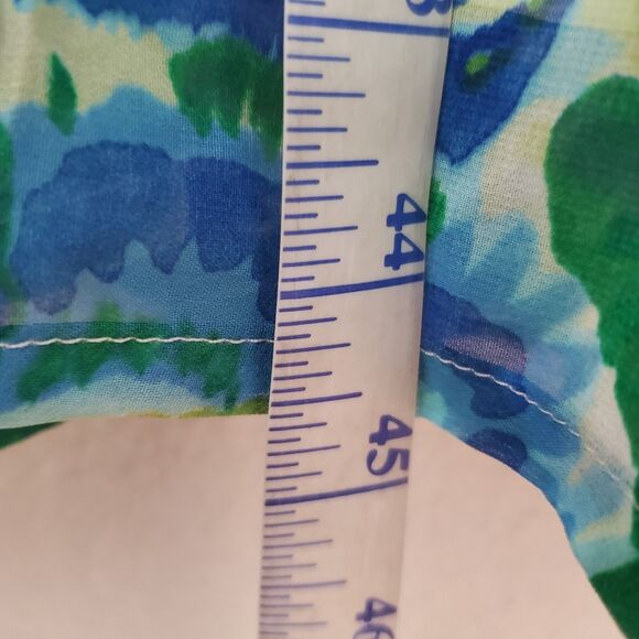 Jones‎ New York Chiffon Babydoll Bandage Dress Cocktail Party Turquoise Size 16 - Picture 14 of 16